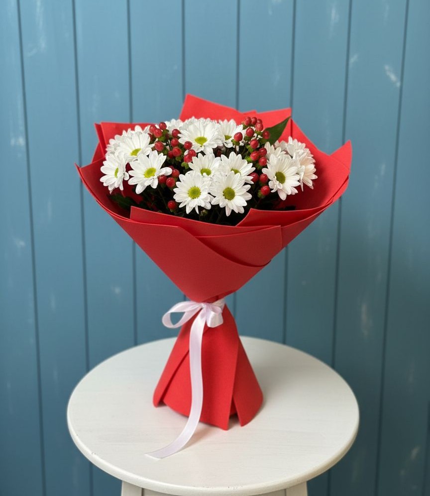 Букет цветов из: Хризантемы в Кирове Калужской области