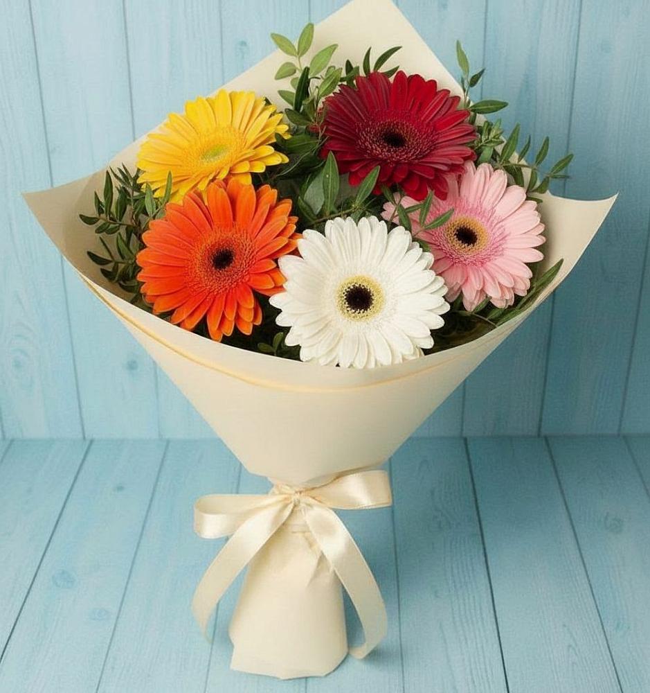 Букет цветов из: Герберы в Кирове Калужской области