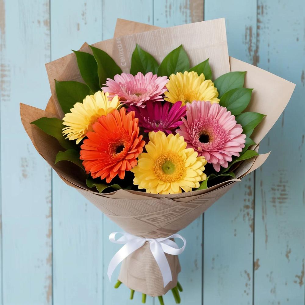 Букет цветов из: Герберы в Кирове Калужской области