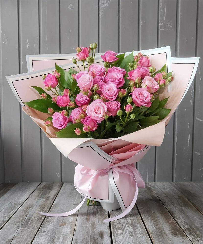 Букет Розовый кустик в Кирове Калужской области