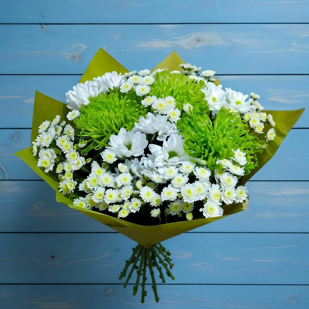 Букет цветов из: Хризантемы в Кирове Калужской области