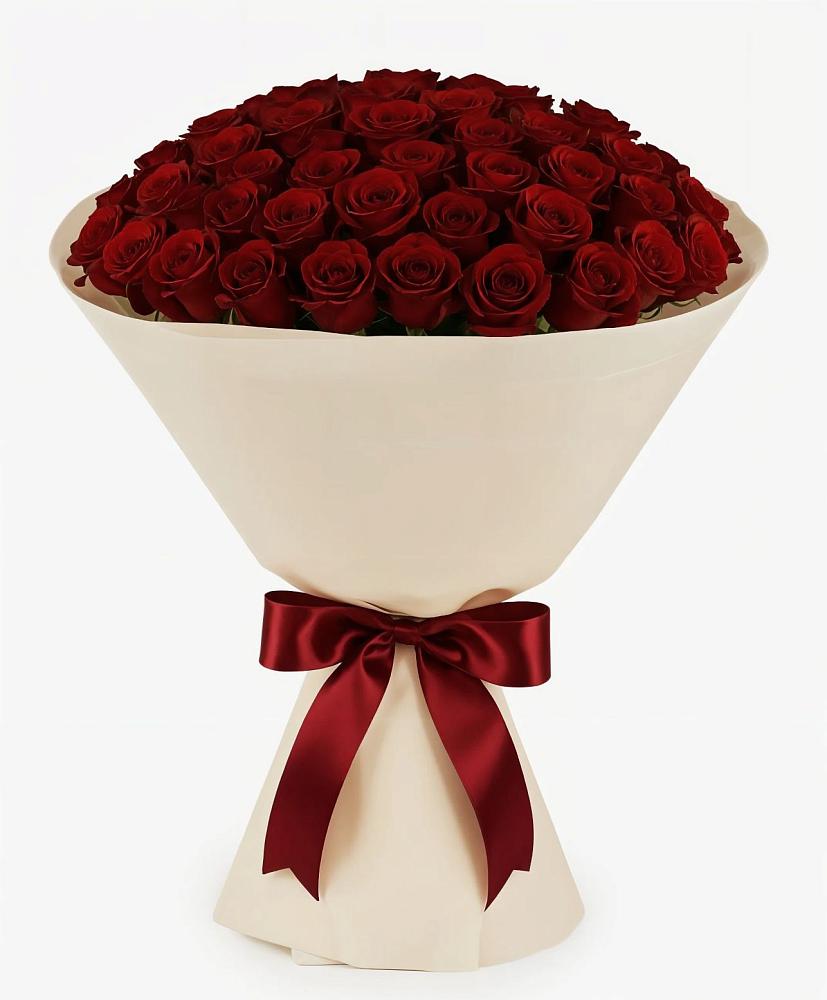 Букет 101 Бордовая роза Блэк Бакарра в Кирове Калужской области